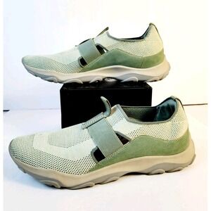 Earth Origins Tanvi Knit Trail Slip On‎ Sneaker Womens US 11 Green Fabric Shoe